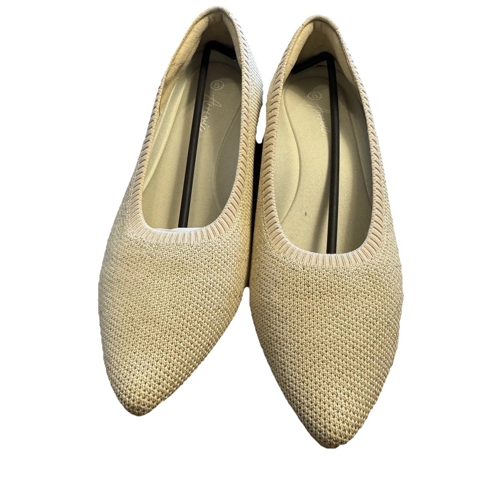 Arromic‎ Women's Size 8 Knit Pointed Toe Ballet Flats Comfort Slip On Loafers